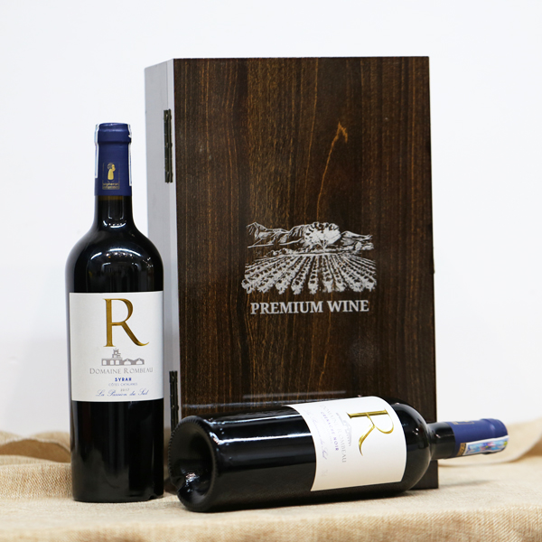 Bộ hộp quà 2 chai rượu vang Pháp Rombeau R ngon nhất trong cùng khoảng giá